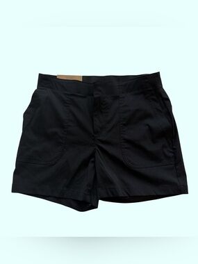 NWT Eddie Bauer Black Pull on Hiker Shorts